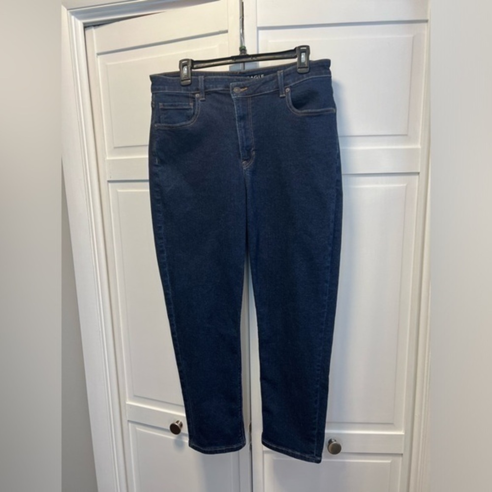 American Eagle Stretch Mom Jeans Size Women’s 12 Short Color Blue